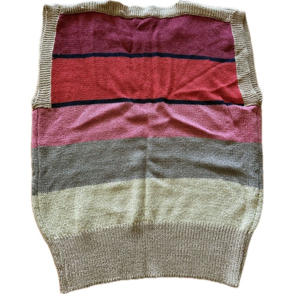 Queens Way To Fashion Vintage Knit Vest 70’s EUC Women’s Size L - Picture 4 of 8